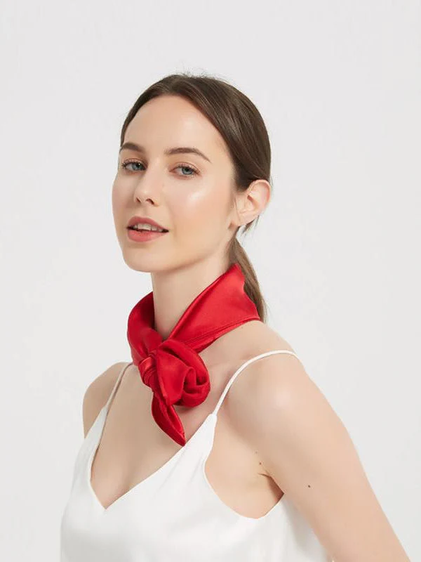 100% Mulberry Silk Square Scarf 53*53cm/21 - Image 11