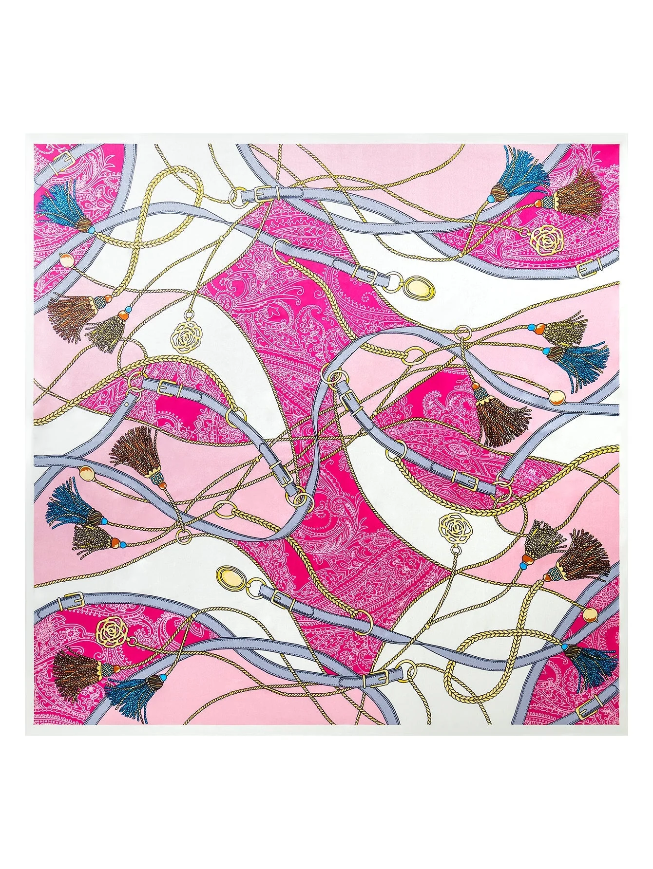 100% Mulberry Silk Printed Square Shawl Scarf 88*88cm - Image 33