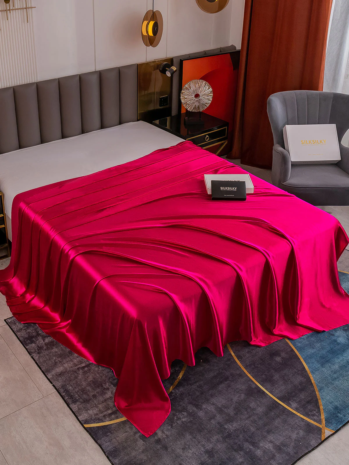 19Momme Mulberry Silk Seamless Flat Sheet - Image 14