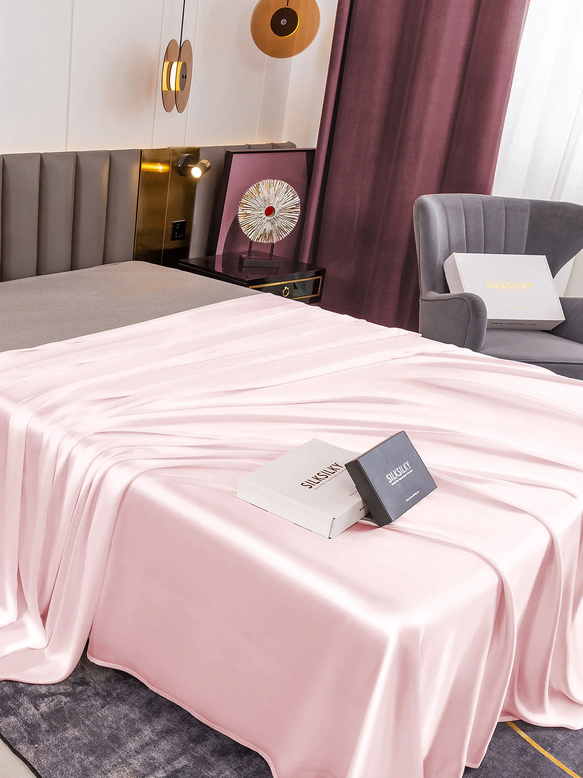 19Momme Mulberry Silk Seamless Flat Sheet - Image 22