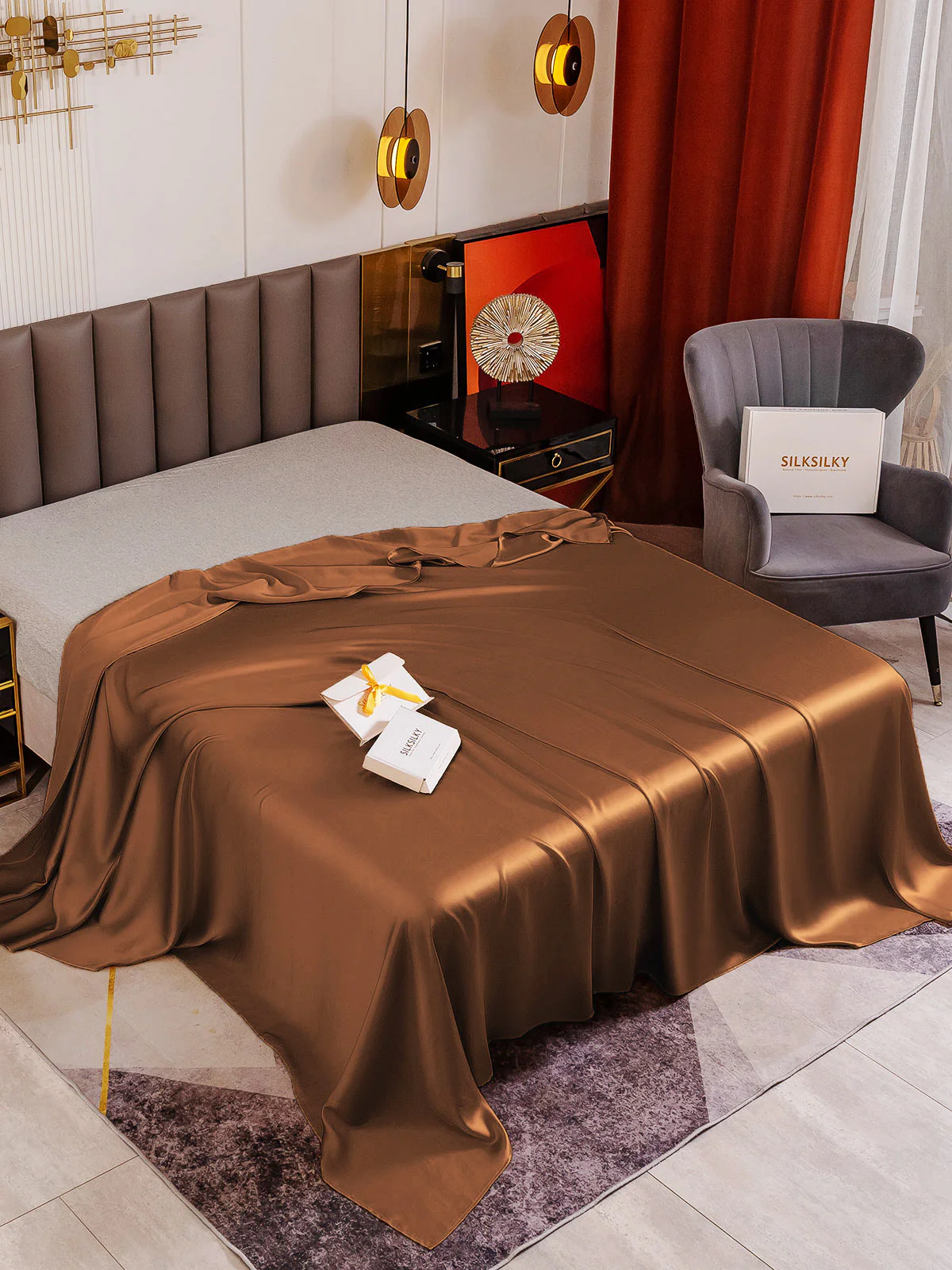 19Momme Mulberry Silk Seamless Flat Sheet - Image 34