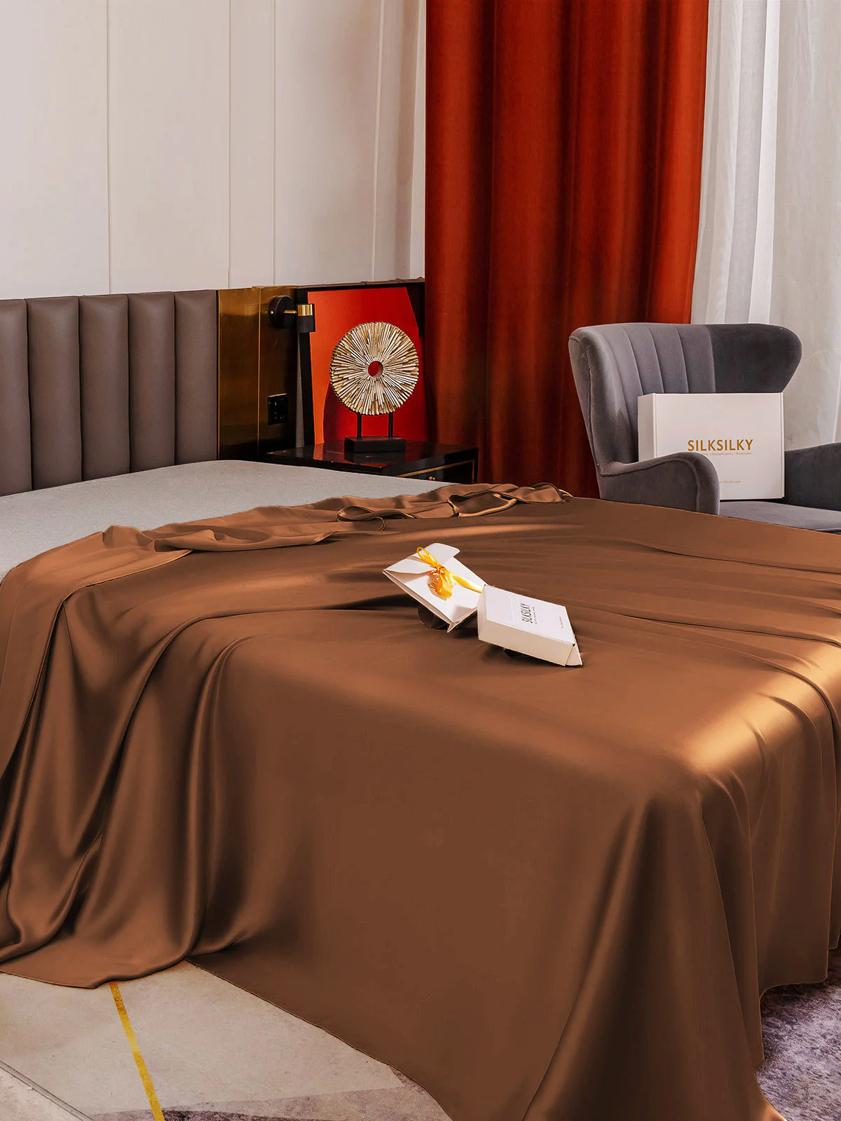 19Momme Mulberry Silk Seamless Flat Sheet - Image 36