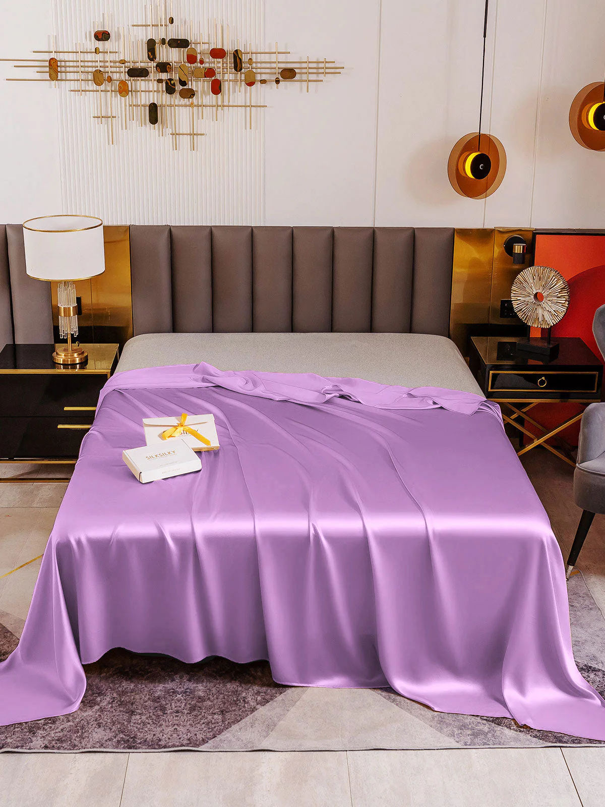19Momme Mulberry Silk Seamless Flat Sheet - Image 44