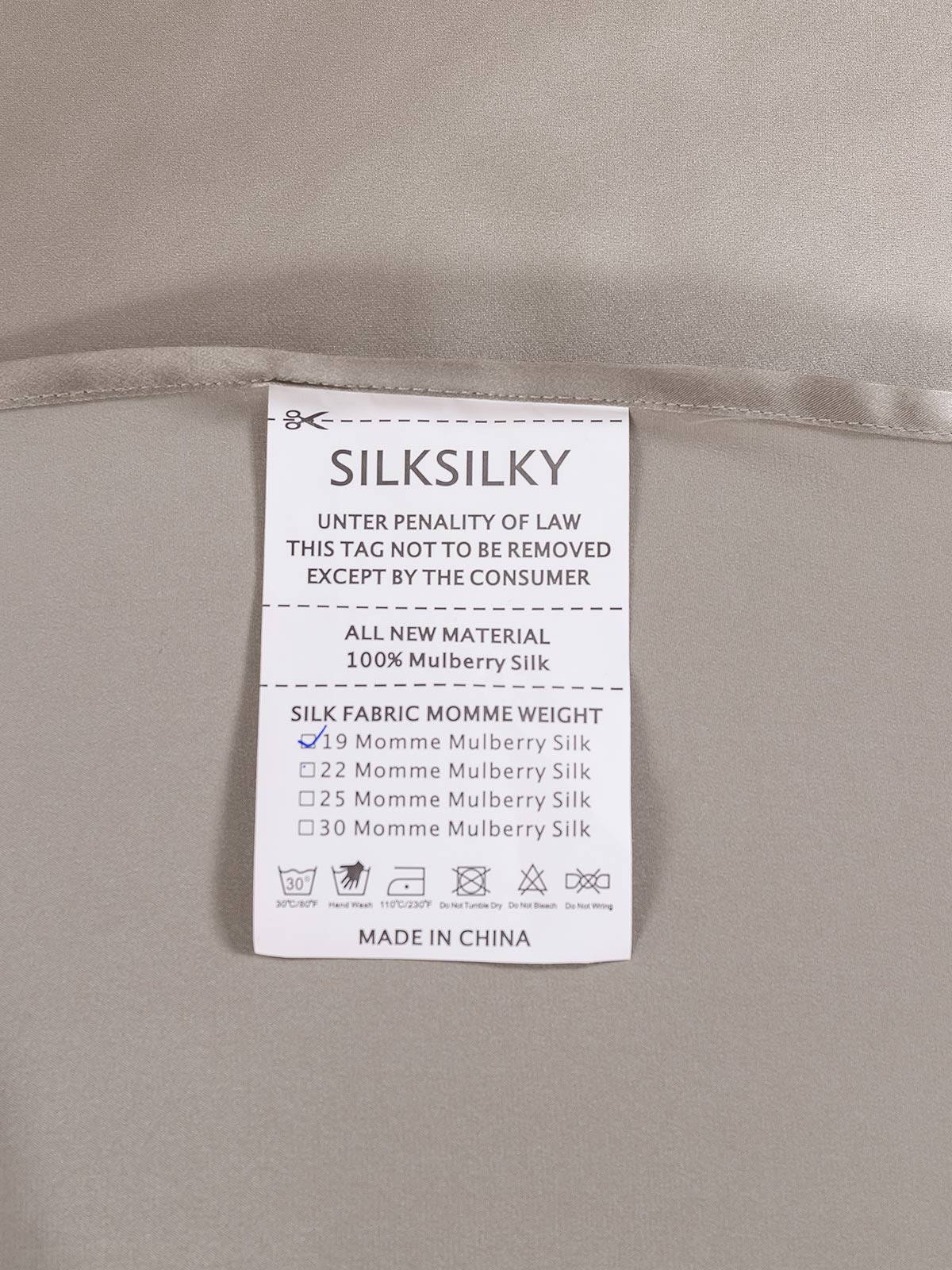 19Momme 3Pcs Silk Set Flat Sheet+2x Pillowcases - Image 25