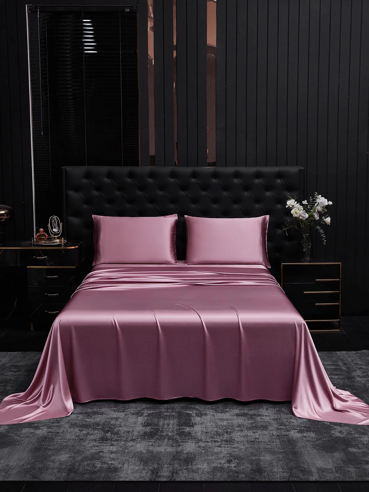 19Momme 3Pcs Silk Set Flat Sheet+2x Pillowcases - Image 84
