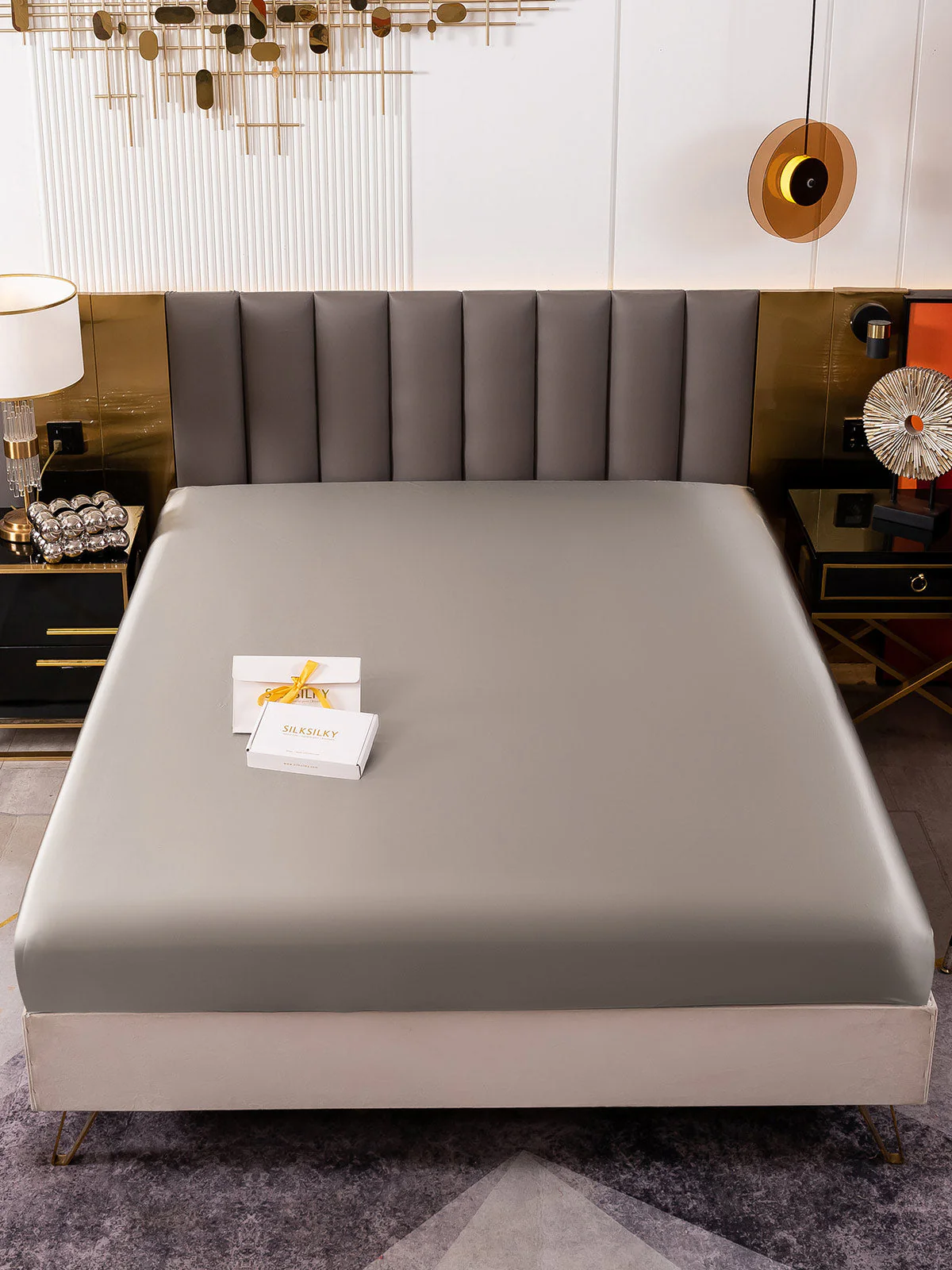 19Momme Mulberry Silk Seamless Fitted Sheet - Image 24