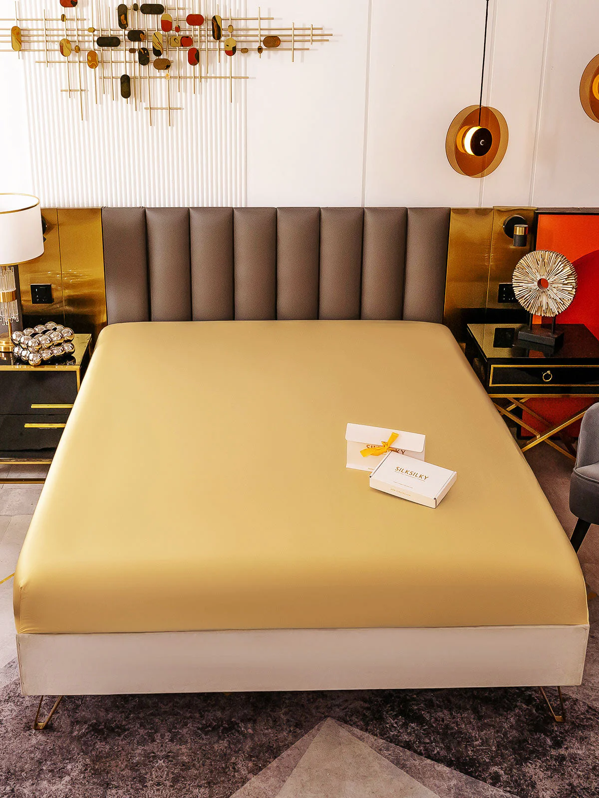 19Momme Mulberry Silk Seamless Fitted Sheet - Image 28
