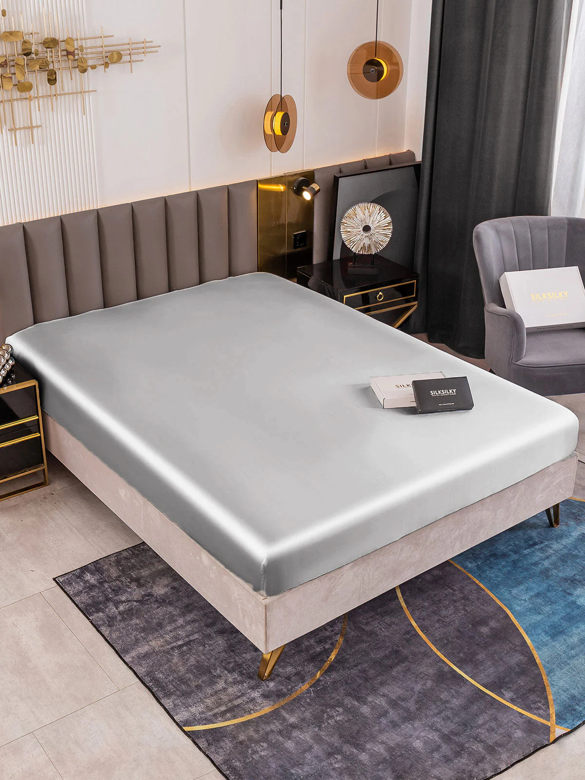19Momme Mulberry Silk Seamless Fitted Sheet - Image 39