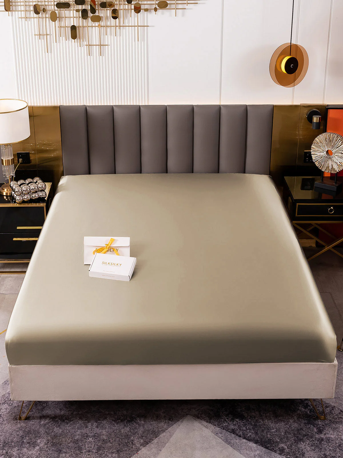 19Momme Mulberry Silk Seamless Fitted Sheet - Image 44