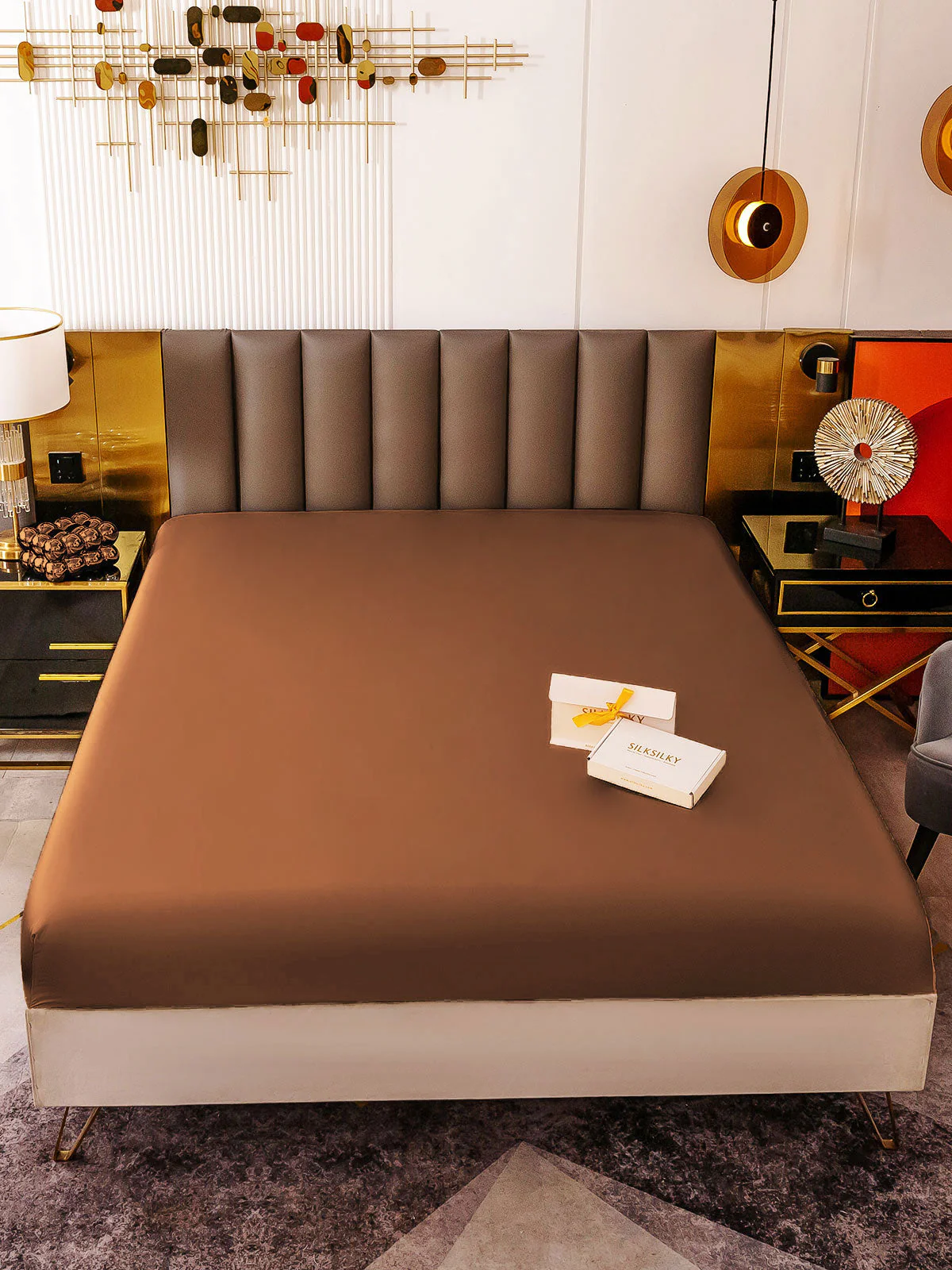 19Momme Mulberry Silk Seamless Fitted Sheet - Image 52