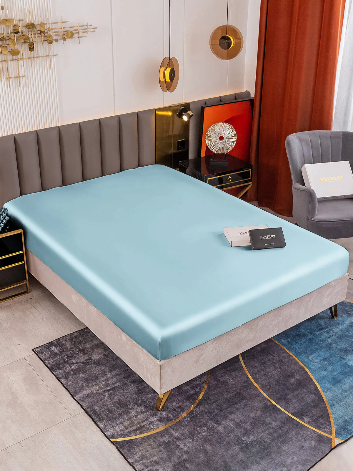19Momme Mulberry Silk Seamless Fitted Sheet - Image 55