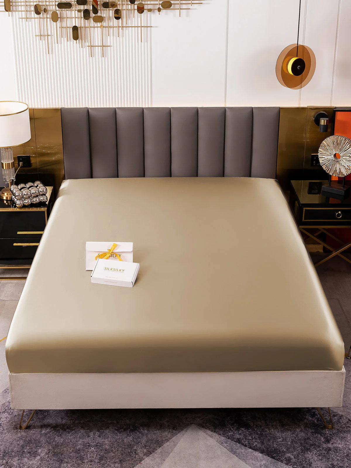 19Momme Mulberry Silk Seamless Fitted Sheet - Image 60
