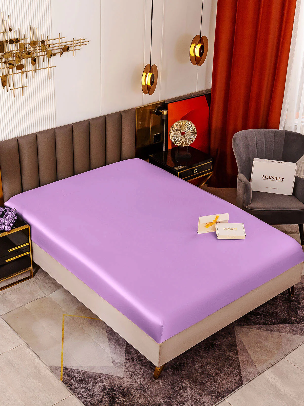 19Momme Mulberry Silk Seamless Fitted Sheet - Image 63