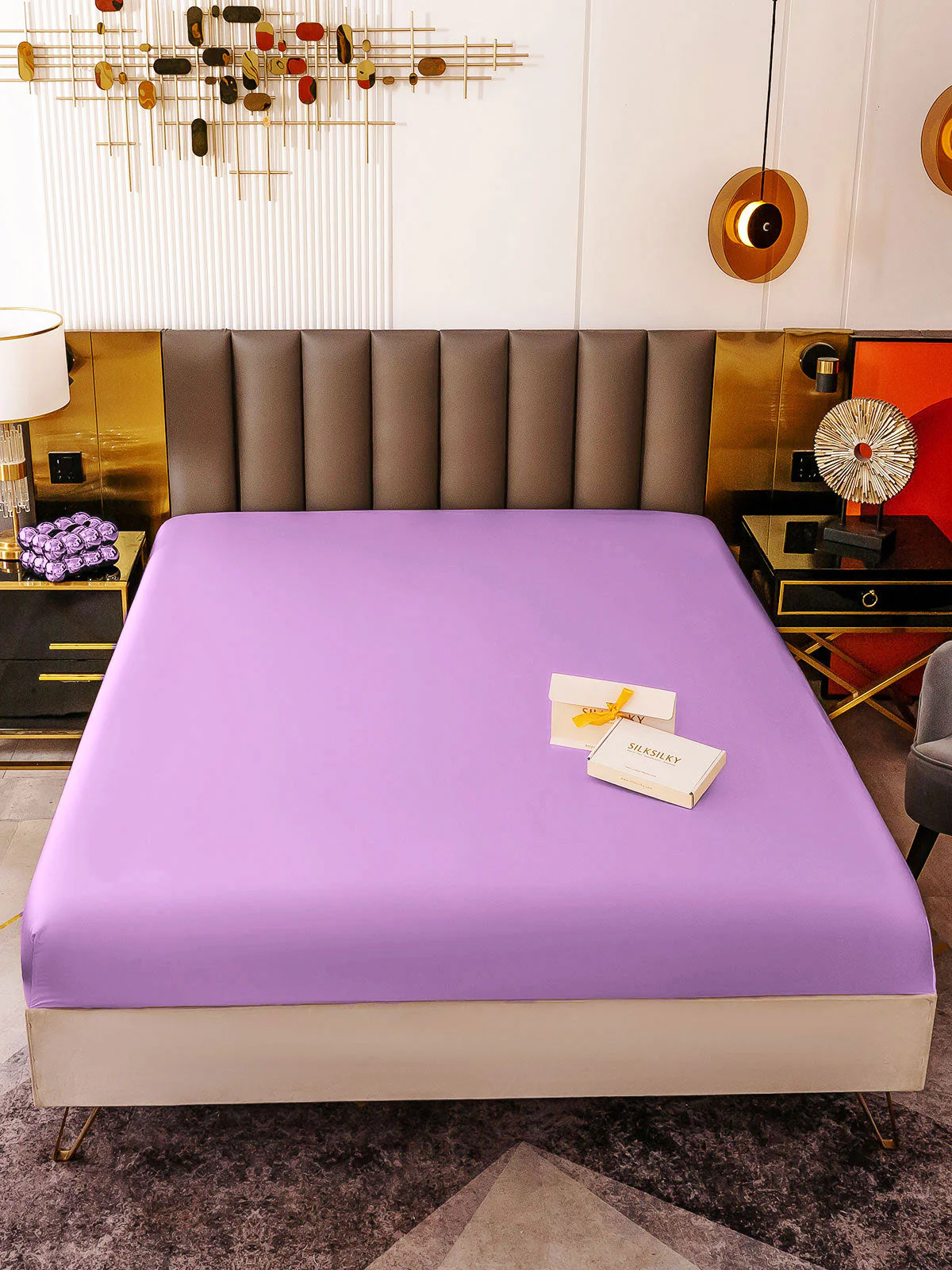 19Momme Mulberry Silk Seamless Fitted Sheet - Image 64