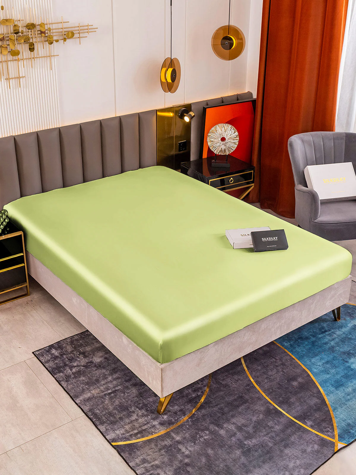 19Momme Mulberry Silk Seamless Fitted Sheet - Image 67