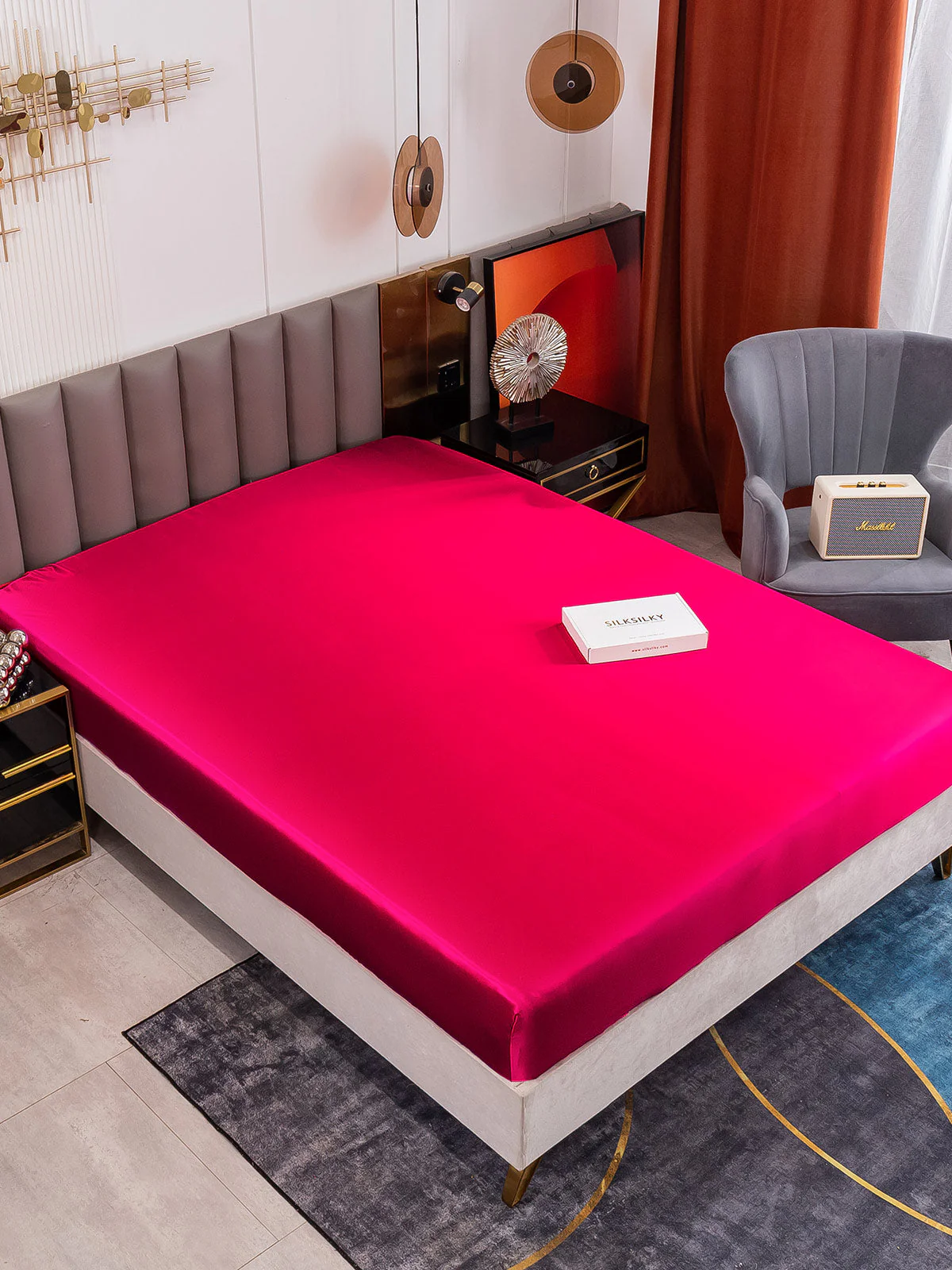 19Momme Mulberry Silk Seamless Fitted Sheet - Image 7