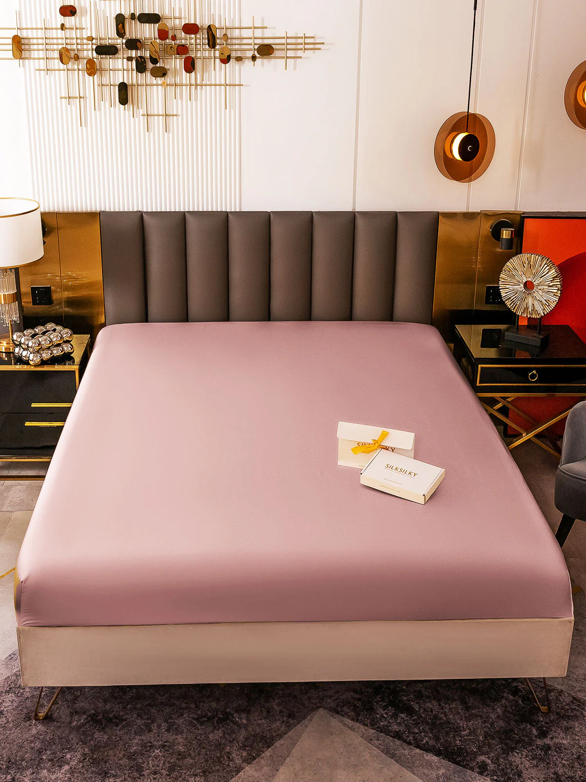 19Momme Mulberry Silk Seamless Fitted Sheet - Image 76