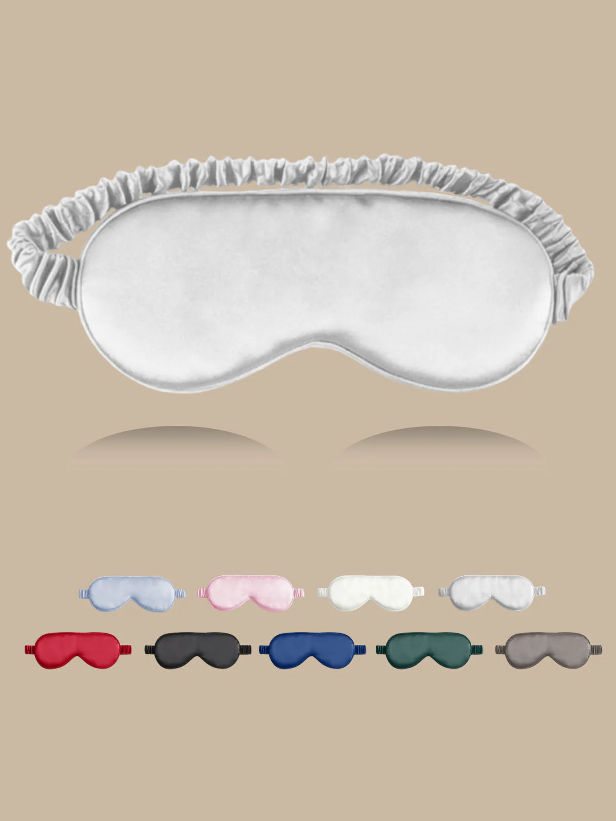 19 Momme Pure Silk Sleep Eye Mask with Elastic Band - Image 15