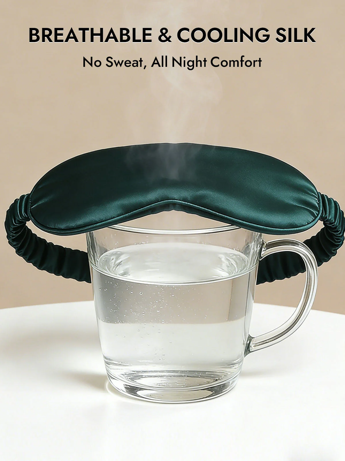 19 Momme Pure Silk Sleep Eye Mask with Elastic Band - Image 25