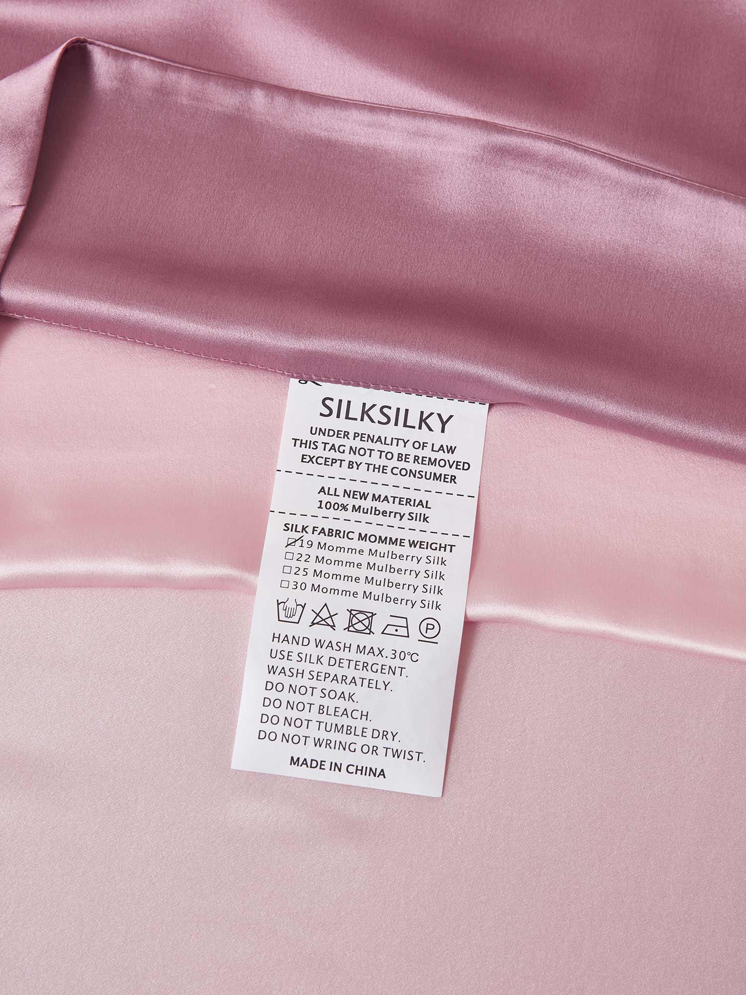 19Momme 3Pcs Silk Set Fitted Sheet+2x Pillowcases - Image 126