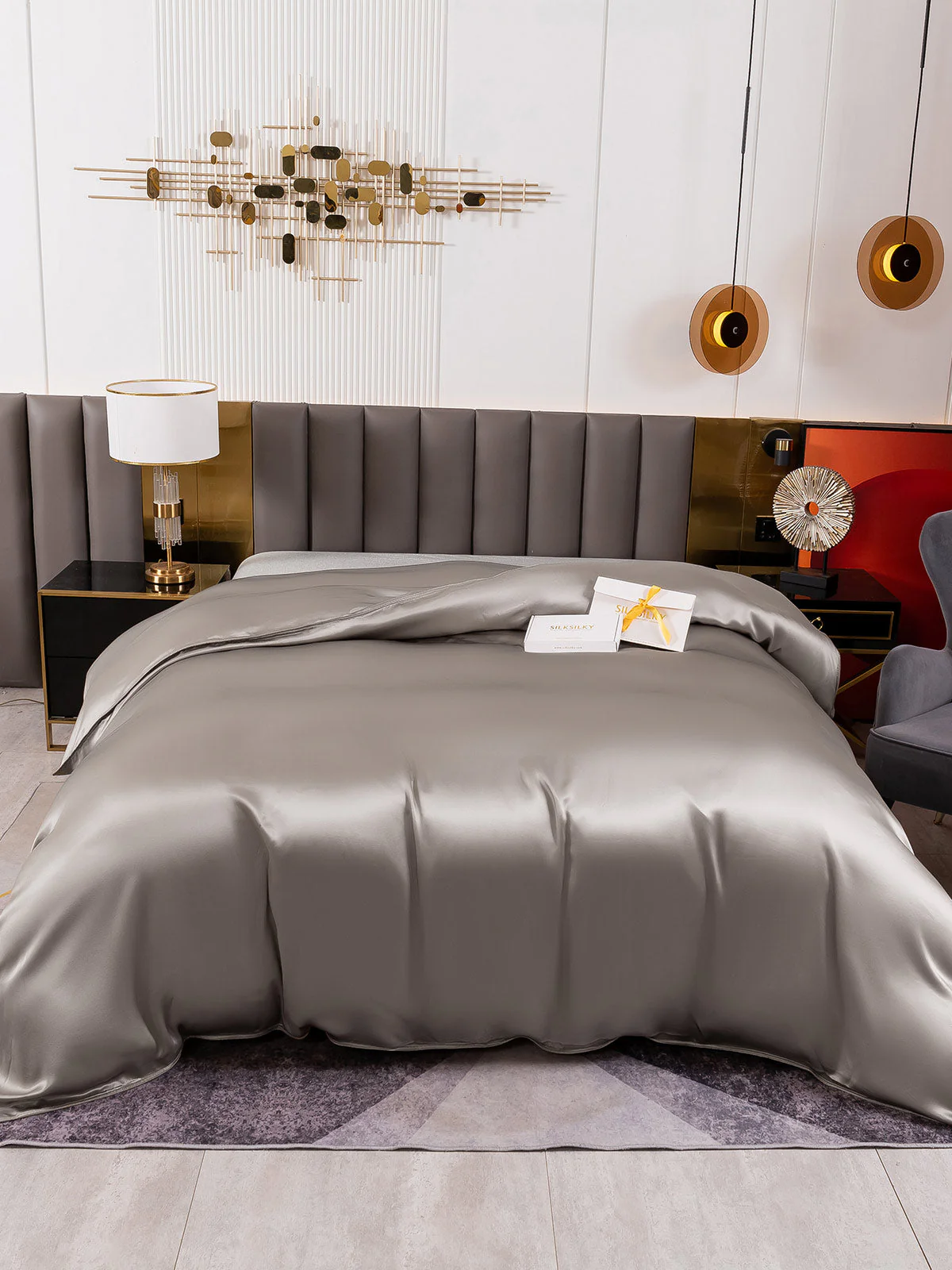 19Momme Mulberry Silk Seamless Duvet Cover - Image 19