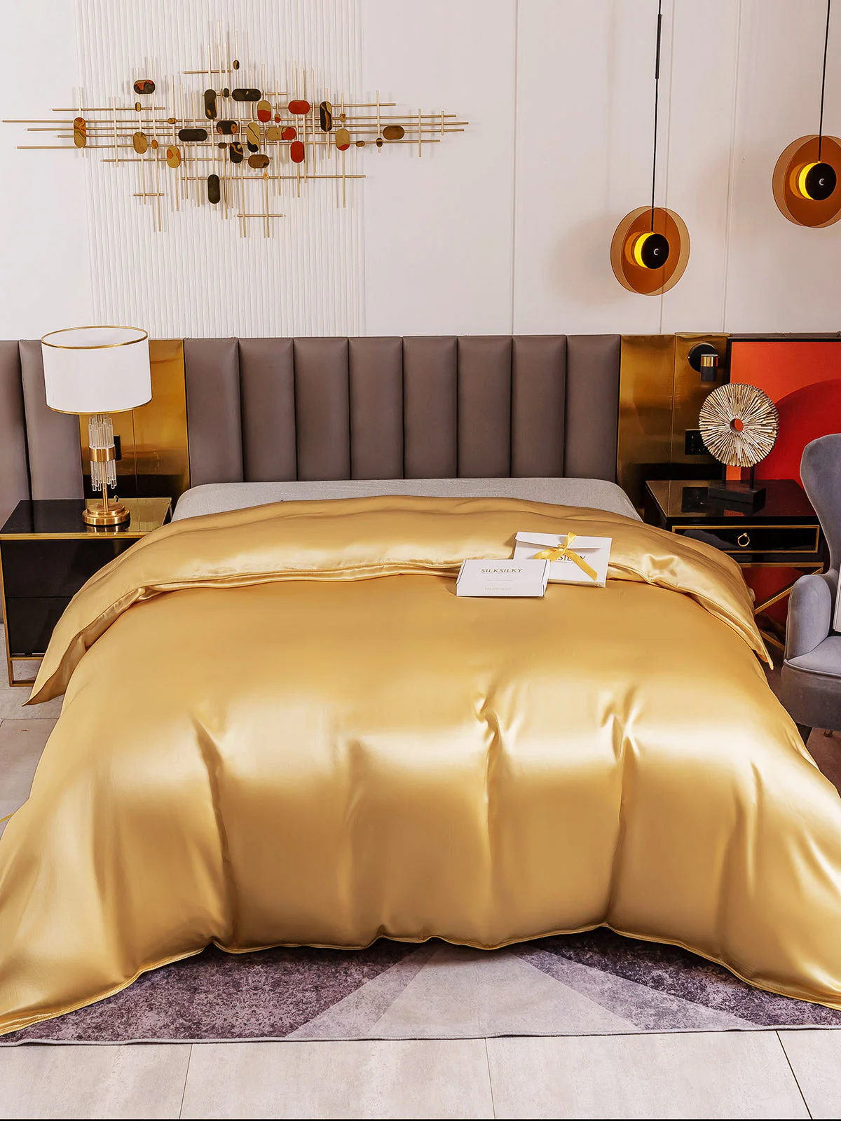 19Momme Mulberry Silk Seamless Duvet Cover - Image 24