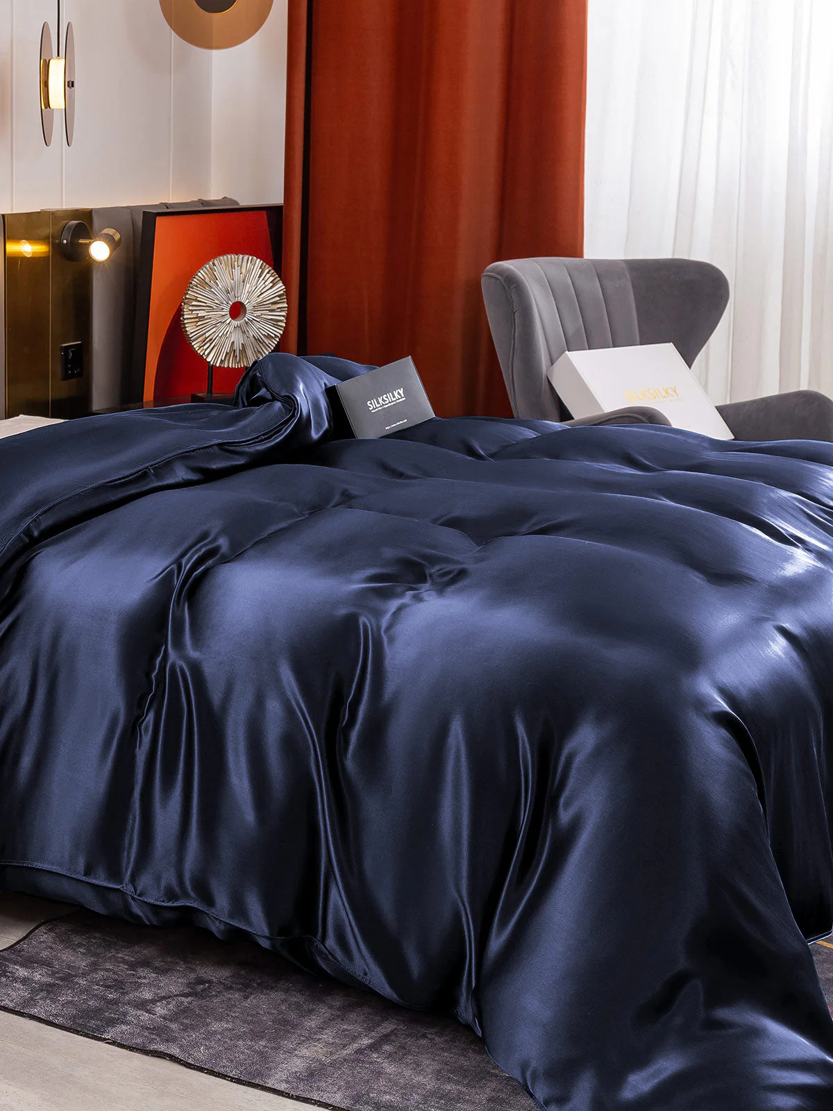 19Momme Mulberry Silk Seamless Duvet Cover - Image 3