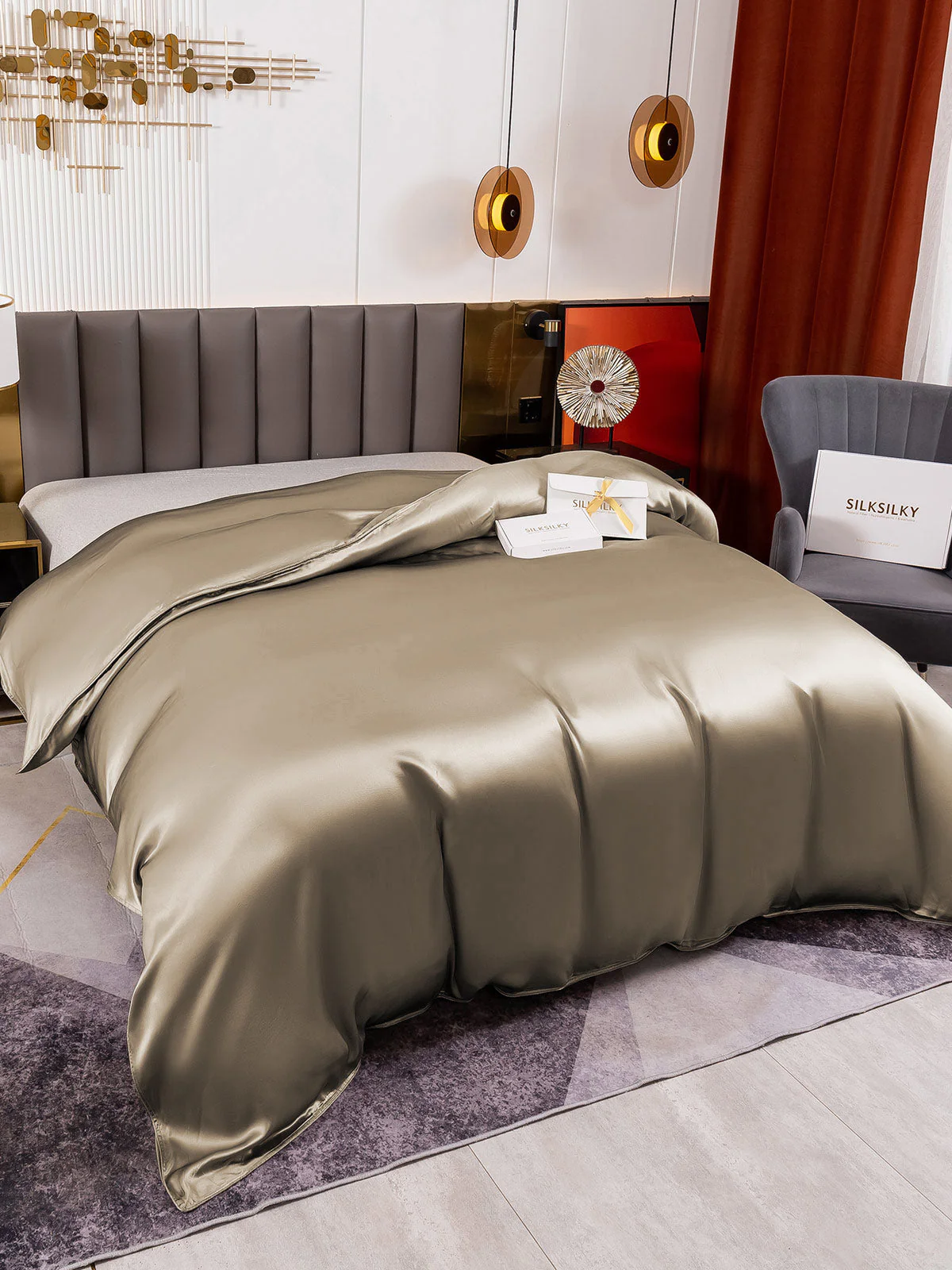 19Momme Mulberry Silk Seamless Duvet Cover - Image 33