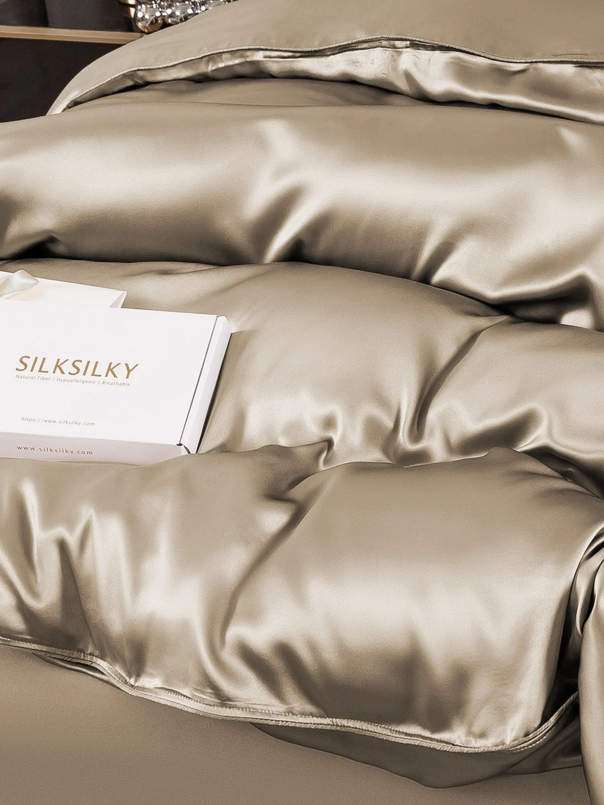 19Momme Mulberry Silk Seamless Duvet Cover - Image 35