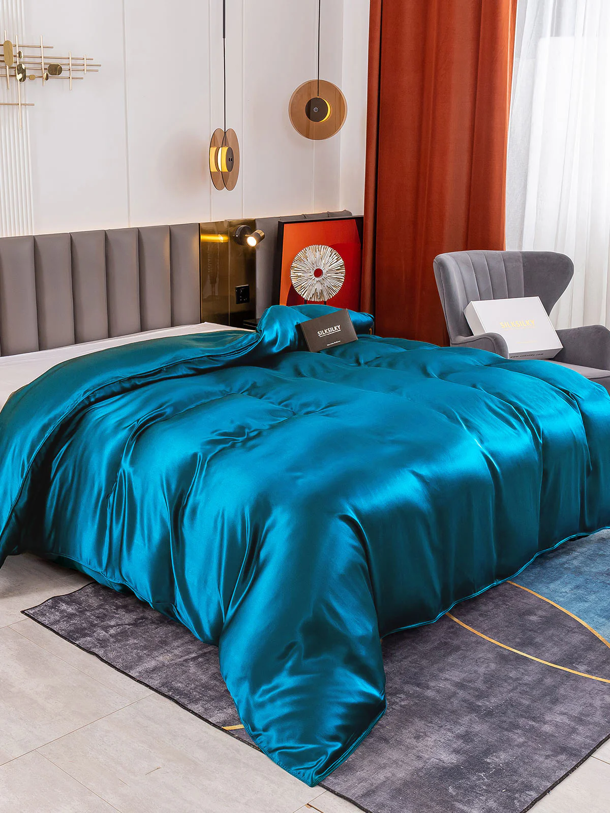 19Momme Mulberry Silk Seamless Duvet Cover - Image 36