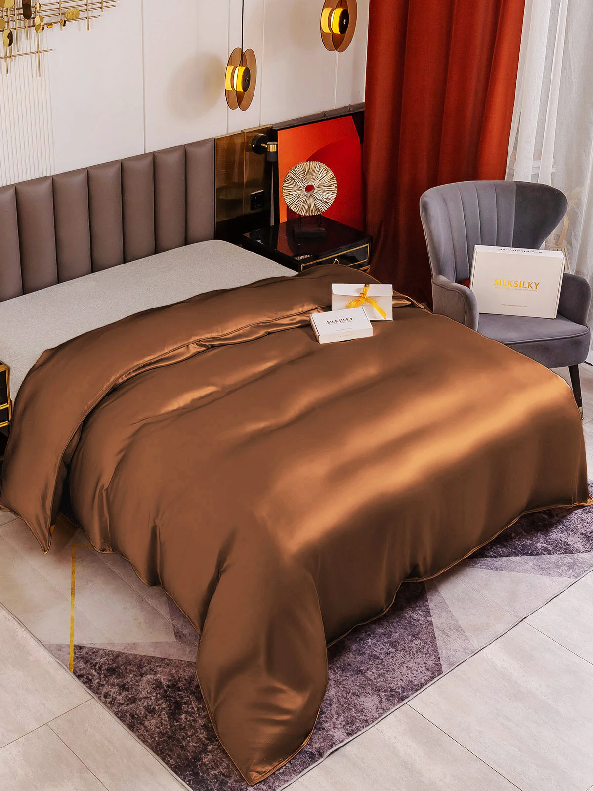 19Momme Mulberry Silk Seamless Duvet Cover - Image 39