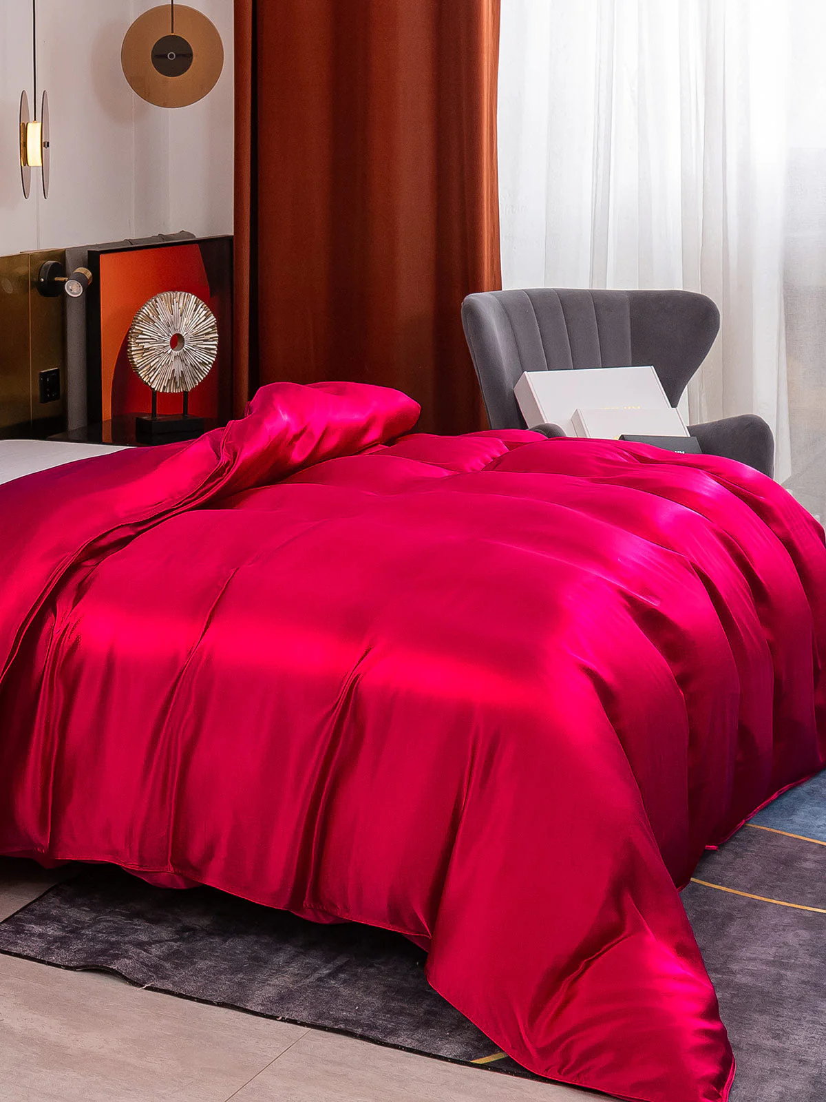 19Momme Mulberry Silk Seamless Duvet Cover - Image 4