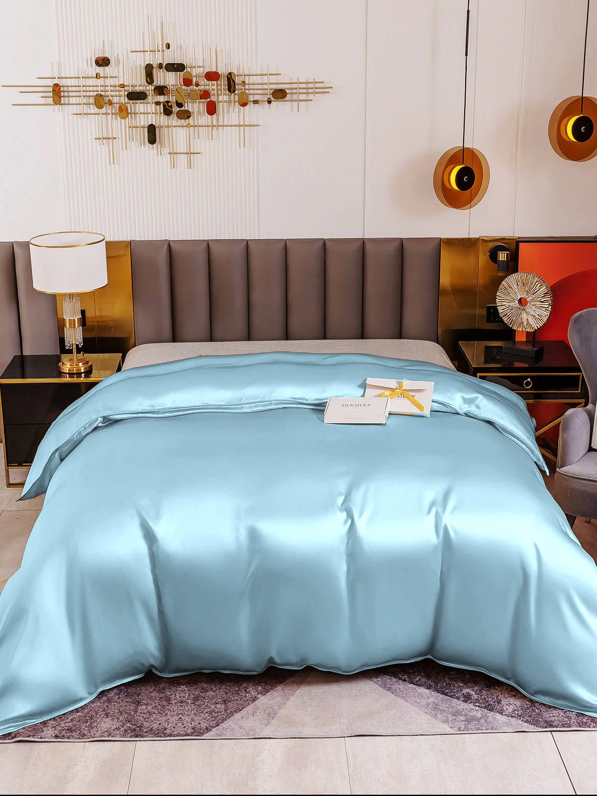 19Momme Mulberry Silk Seamless Duvet Cover - Image 43