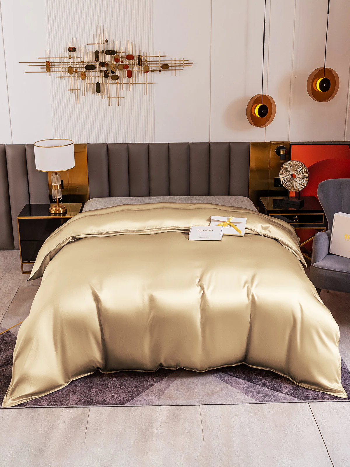 19Momme Mulberry Silk Seamless Duvet Cover - Image 46