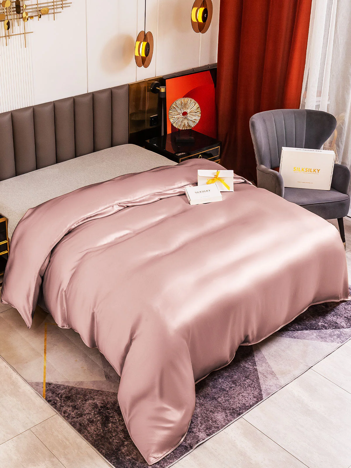 19Momme Mulberry Silk Seamless Duvet Cover - Image 58