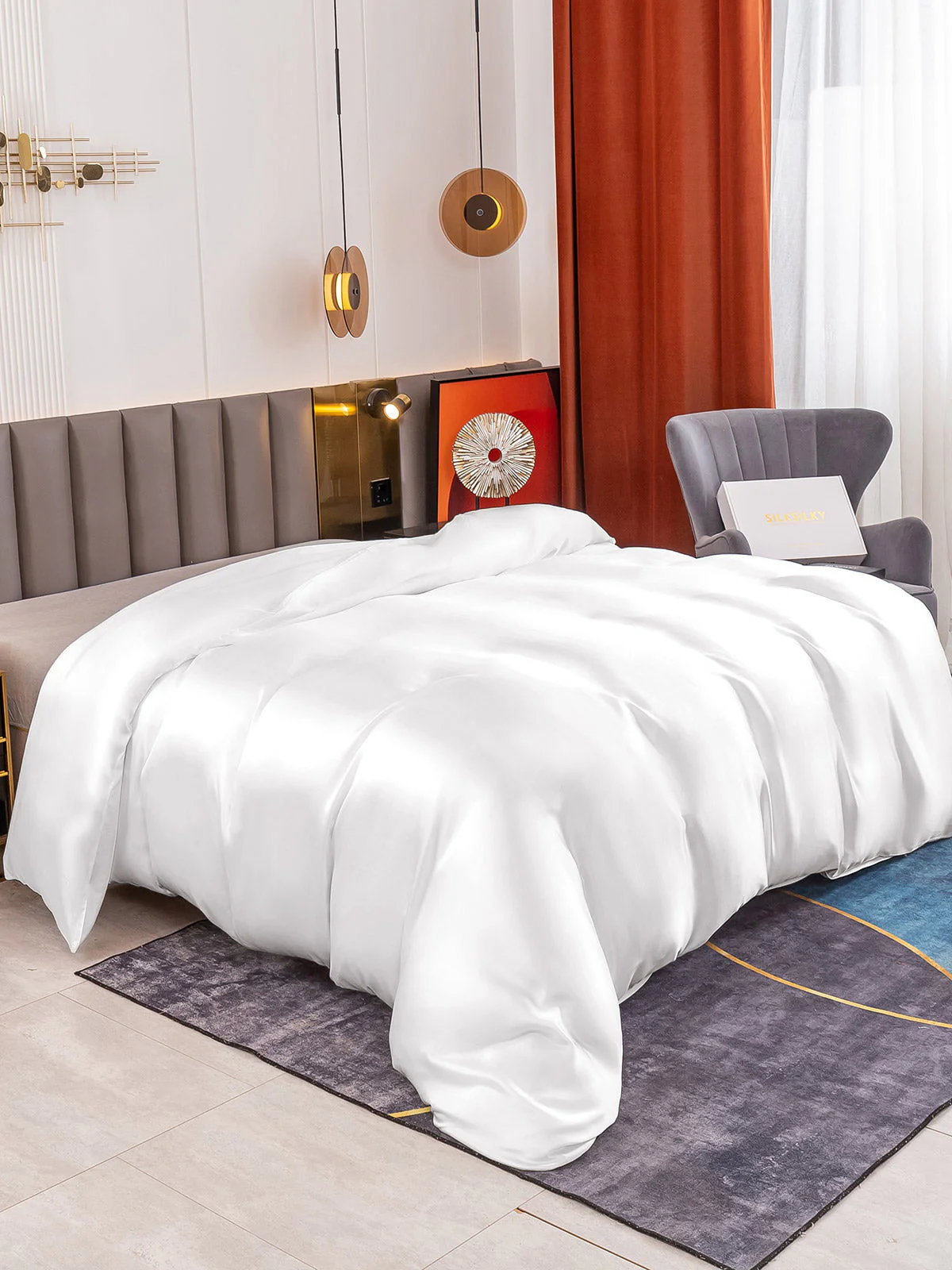 19Momme Mulberry Silk Seamless Duvet Cover - Image 7