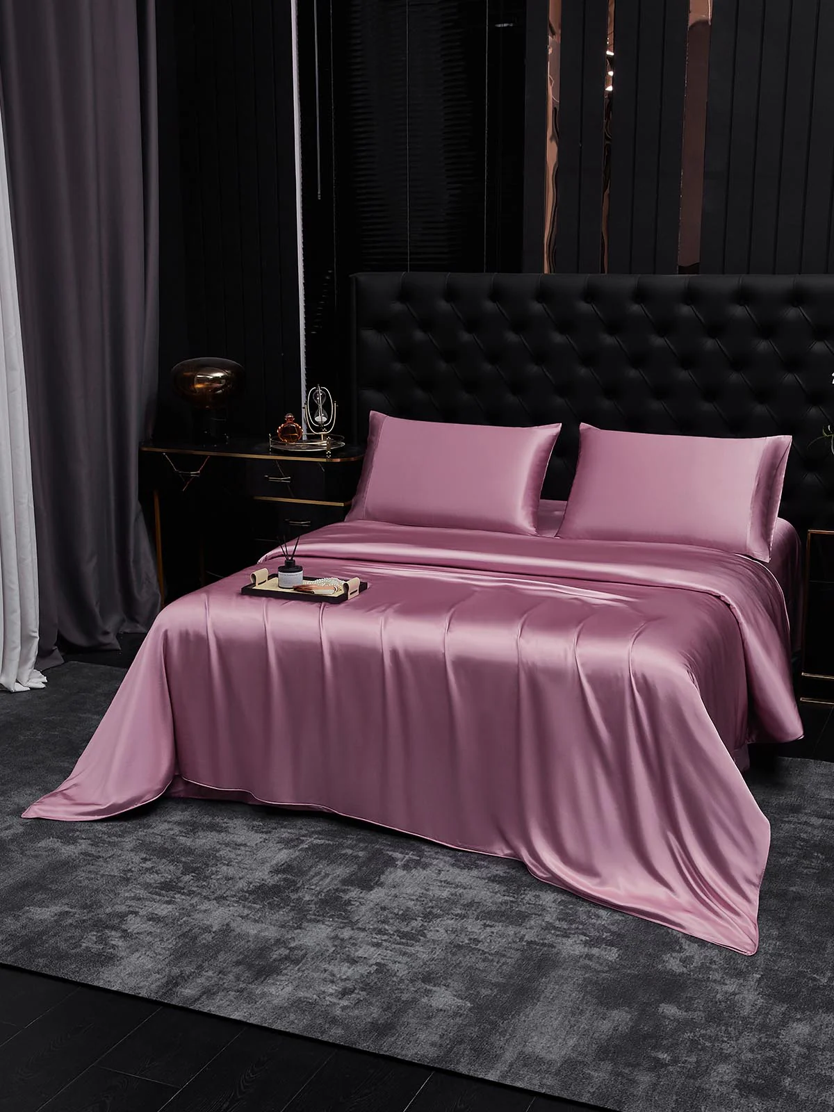 19Momme 3Pcs Silk Set Duvet Cover+2x Pillowcases - Image 35