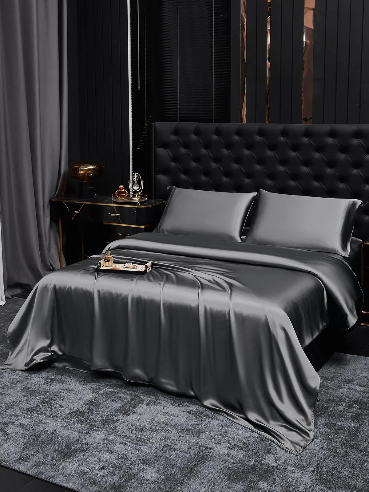 19Momme 3Pcs Silk Set Duvet Cover+2x Pillowcases - Image 84