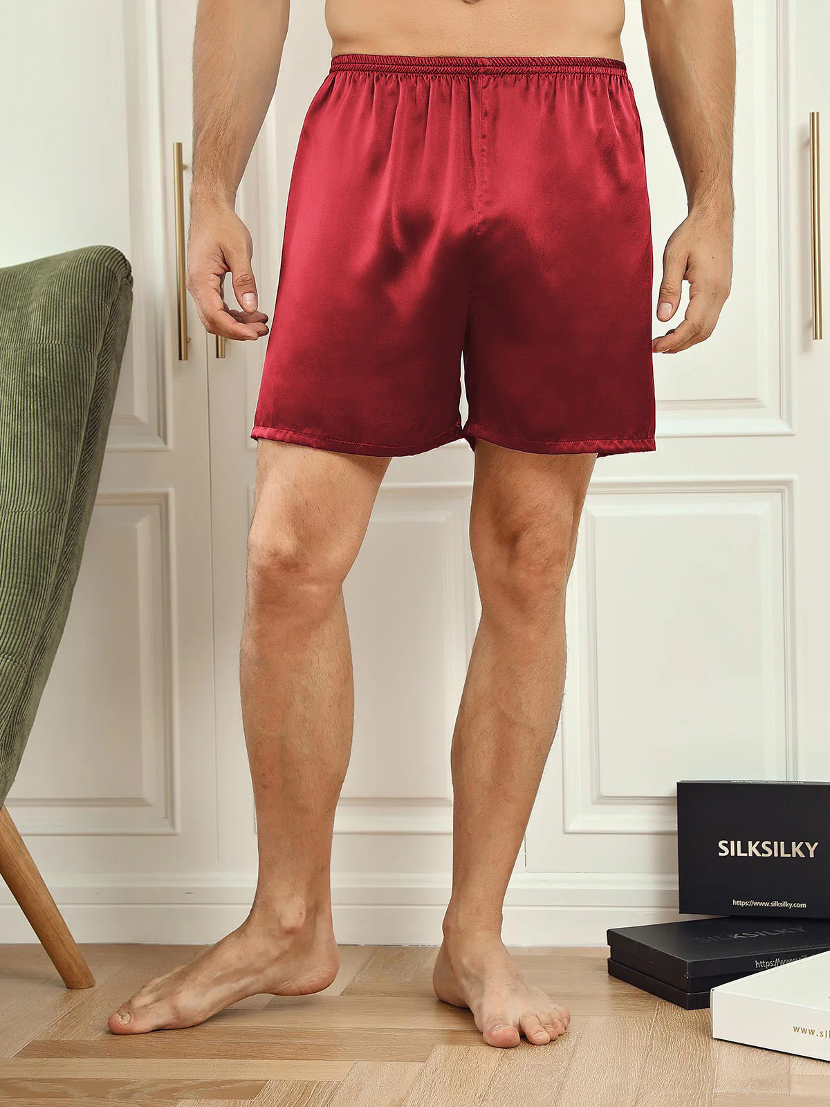 Pure Silk Lounge Shorts - Image 13