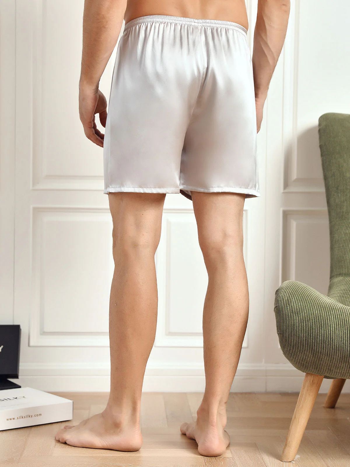 Pure Silk Lounge Shorts - Image 19