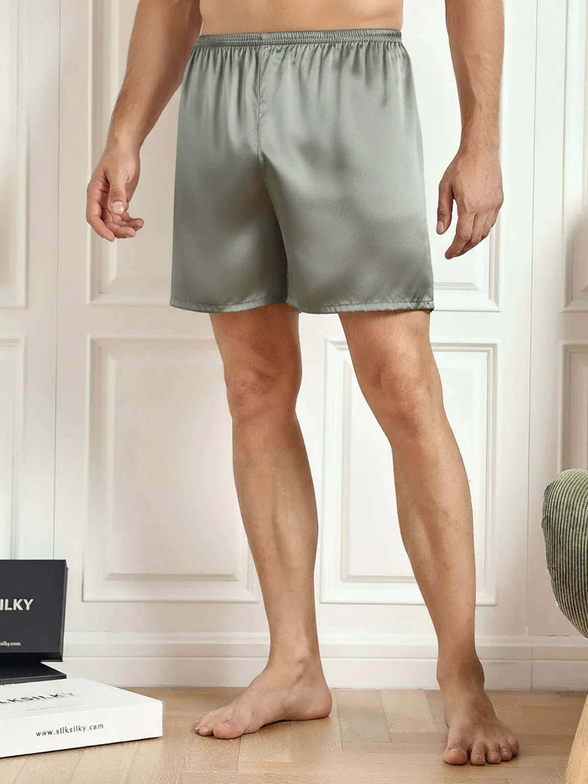 Pure Silk Lounge Shorts - Image 25