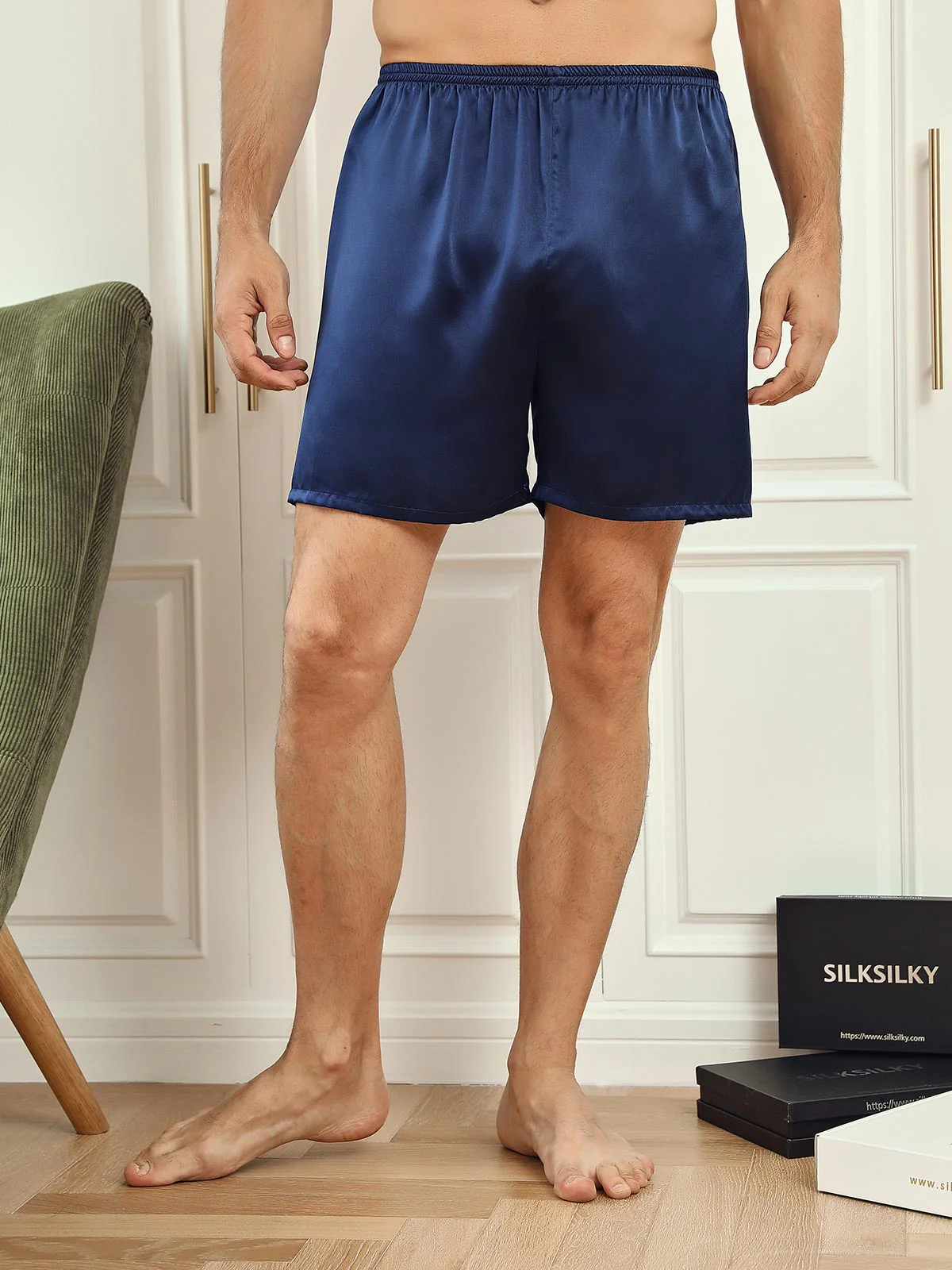 Pure Silk Lounge Shorts - Image 9