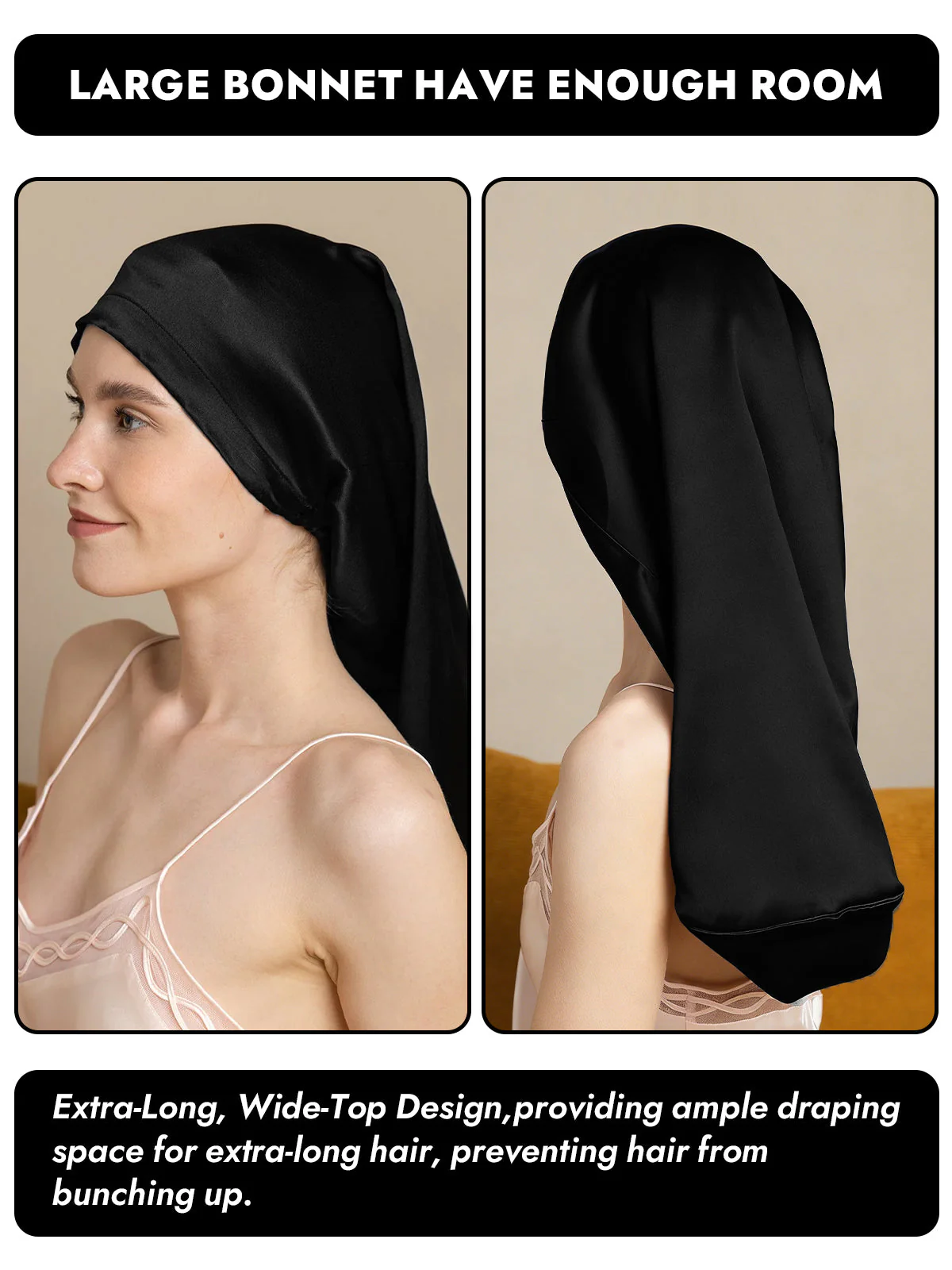 Pure Silk Elegant Long Bonnet - Image 11