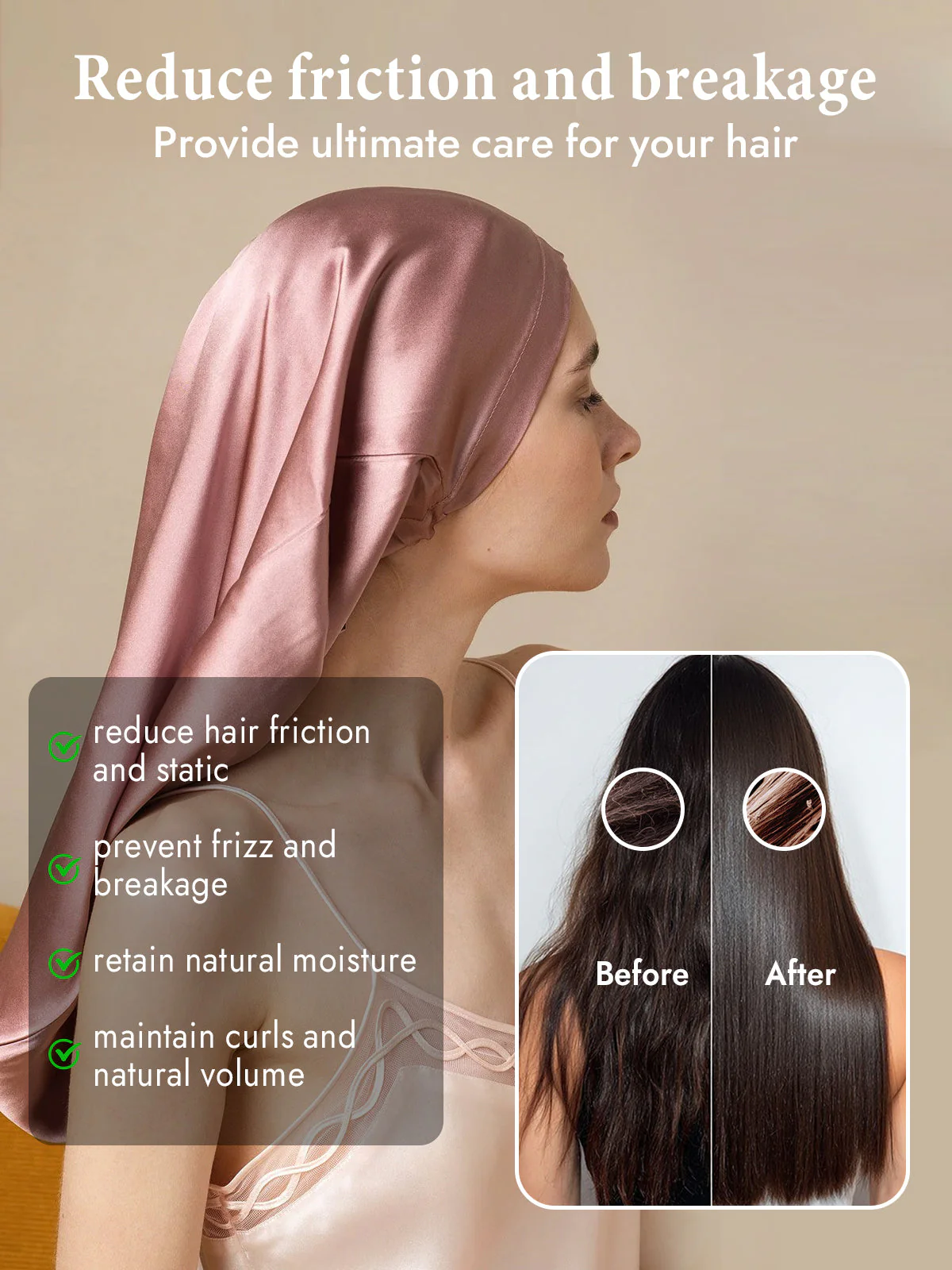 Pure Silk Elegant Long Bonnet - Image 20