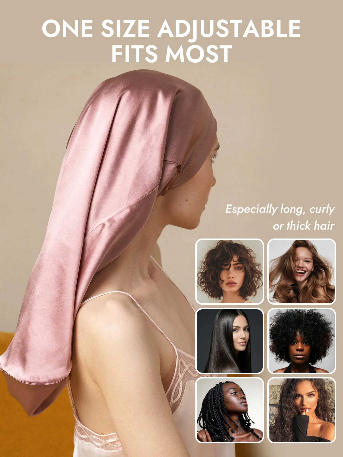 Pure Silk Elegant Long Bonnet - Image 22