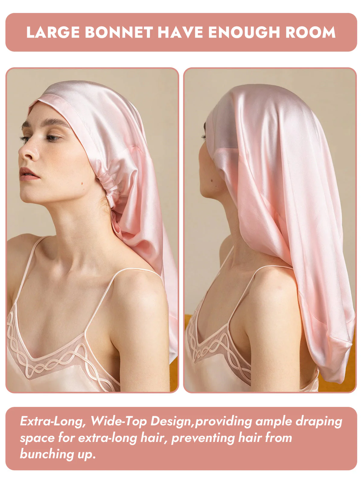 Pure Silk Elegant Long Bonnet - Image 27