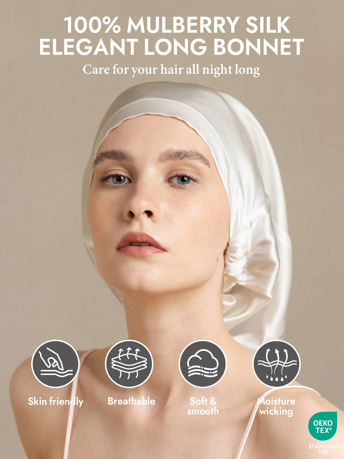 Pure Silk Elegant Long Bonnet - Image 34