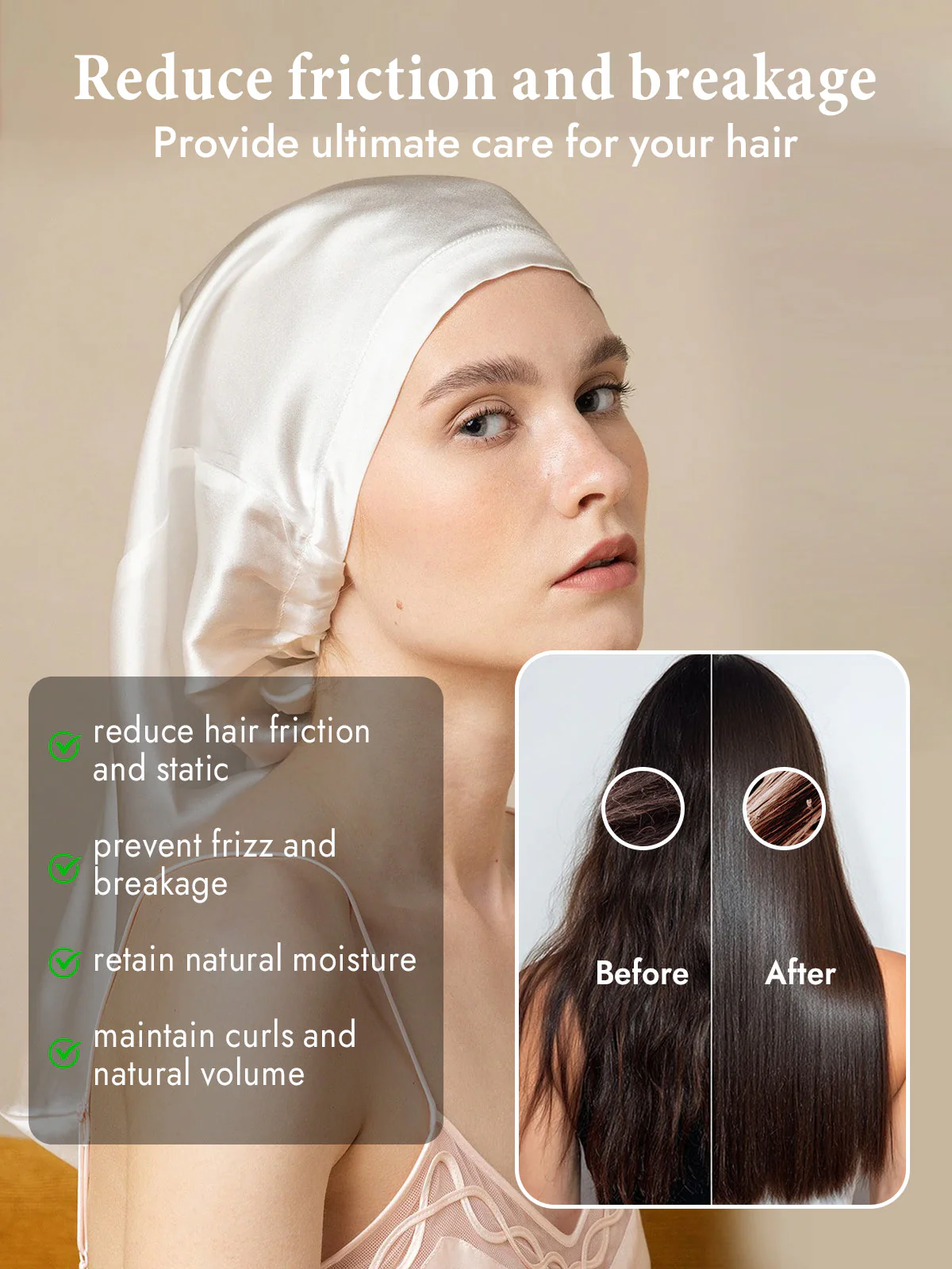 Pure Silk Elegant Long Bonnet - Image 36