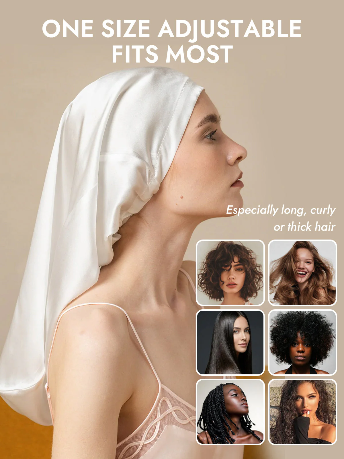 Pure Silk Elegant Long Bonnet - Image 38