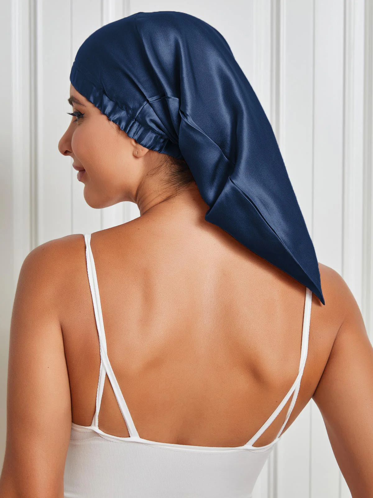 Pure Silk Elasticated Bonnet - Image 14